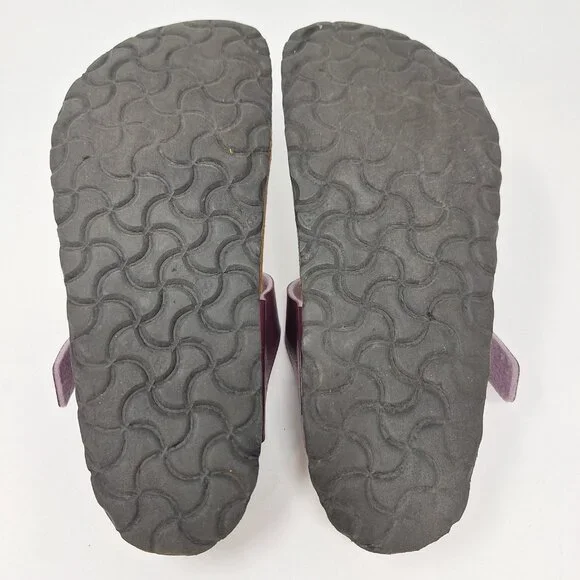 Birkenstock Gize Birko-Flor Shiny Purple Sandals Thong Women's Size 37 - Picture 8 of 11